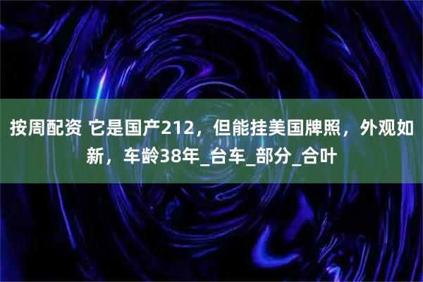 按周配资 它是国产212，但能挂美国牌照，外观如新，车龄38年_台车_部分_合叶
