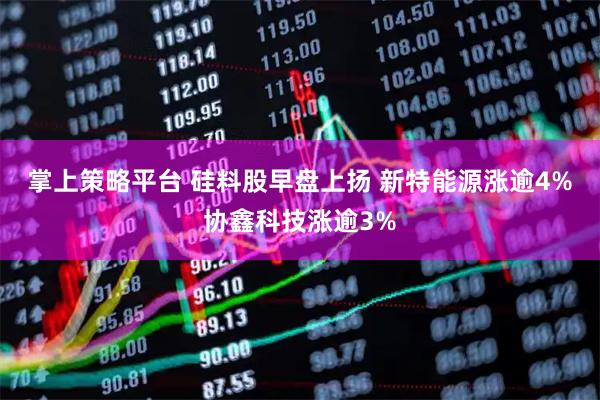 掌上策略平台 硅料股早盘上扬 新特能源涨逾4%协鑫科技涨逾3%