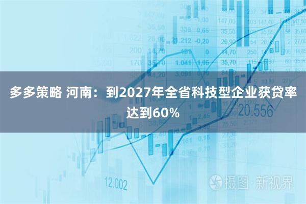 多多策略 河南：到2027年全省科技型企业获贷率达到60%