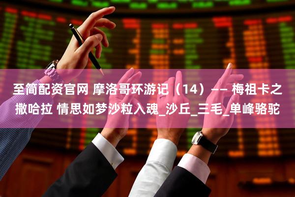 至简配资官网 摩洛哥环游记（14）—— 梅祖卡之撒哈拉 情思如梦沙粒入魂_沙丘_三毛_单峰骆驼